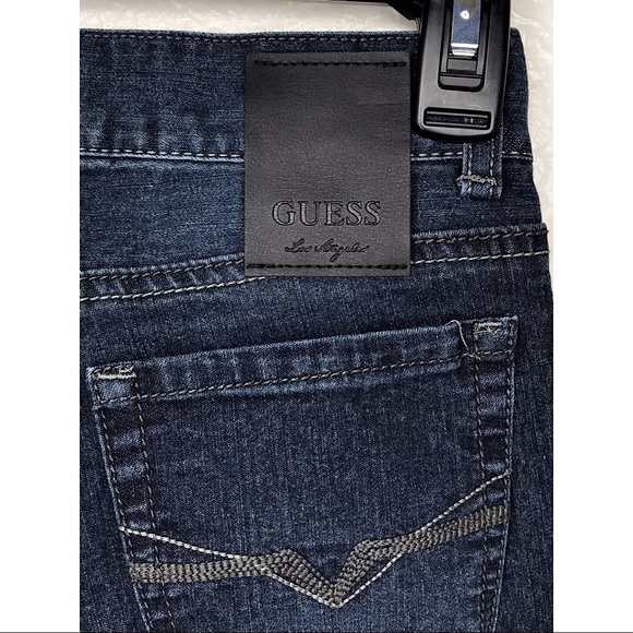 ❓GUESS❓Straight-Leg Dark Denim Jeans ~Size 12 Girls - Picture 5 of 9